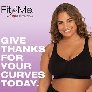 Womens Size 38G Plus Size Wireless Cotton Full Coverage BRA Black